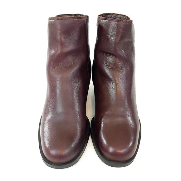 Naturalizer Brown Leather Ankle Boot Vintage 80s - Picture 4 of 13